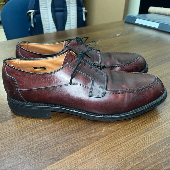 ALLEN EDMONDS BRENTWOOD Burgundy LEATHER OXFORD MEN'S SIZE 12.5B - Picture 6 of 12